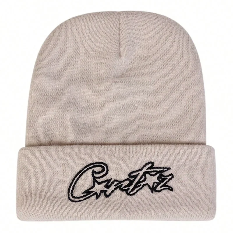 Star Letter Embroidery Cuffed Beanie Hat, Soft Knit Winter Skull Cap, Warm Casual Streetwear Beanie for Men Women Daily Outdoor