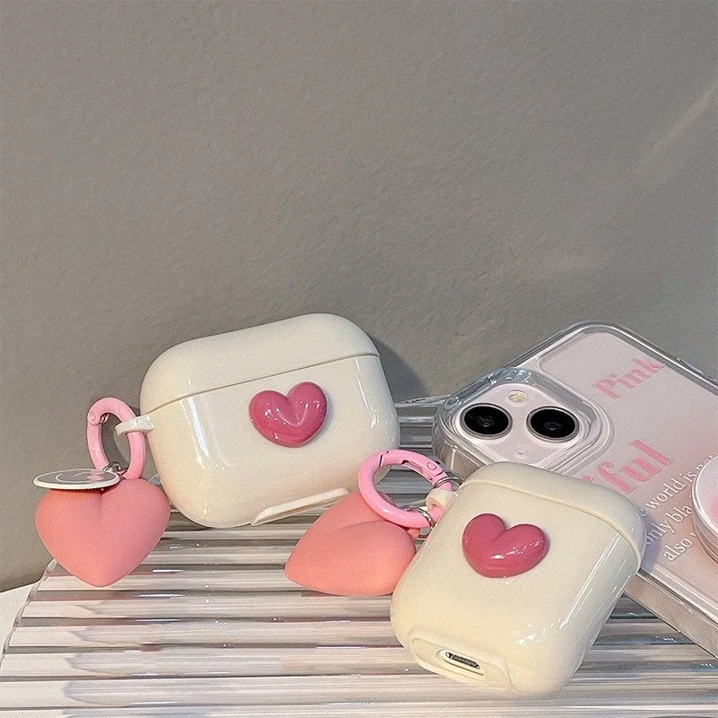 

Girl Student Cute Style Love Suitable for Apple AirPods 4 3 2 1 Pro Pro2 Protective Cover Earphone Protector Anti Fall Safeguard
