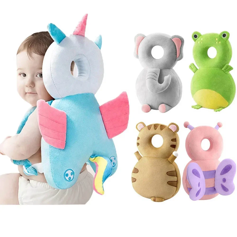 

Newborn Headrest Security Pillows Backpack Toddler Baby Head Fall Protection Pad Cushion Cartoon Soft Security Pillows Backpack