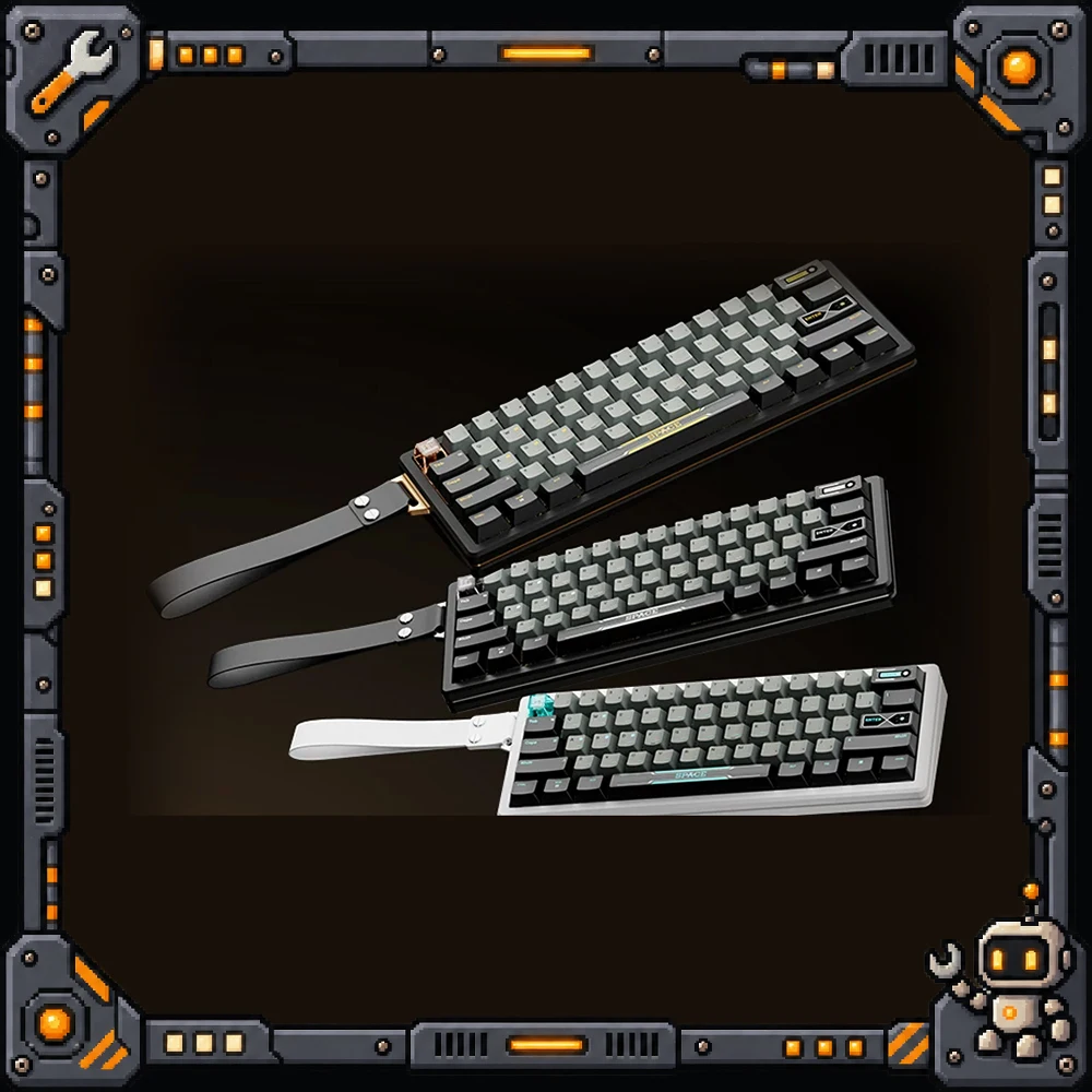 JamesDonkey NV60 Magnetic Switch Gaming Keyboard 61 Keys CNC Aluminum TMR 8000Hz RGB USB Wired for PC Gaming Accessory