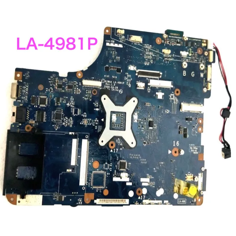 Suitable For Toshiba Satellite L500 Motherboard KSWAA LA-4981P K000083110 GL40 DDR2 Mainboard 100% Tested OK Fully Work