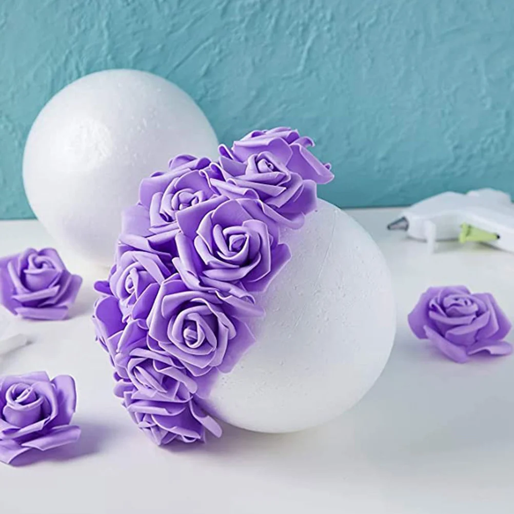 

10 шт. больших пенопластовых шаров для поделок, неокрашенные круглые шары для рукоделия, украшения для школьных мероприятий, фестивалей, свадеб