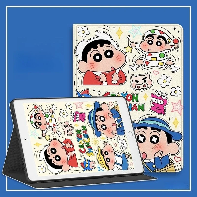 

Чехол Kawaii Kitty Cat для Ipad 11th A16 2025 Air7 11in Mini7 Чехлы для планшетов 10th 10.9in 9th 8th Mini6 8.3in Crayon Shin-chan Cese