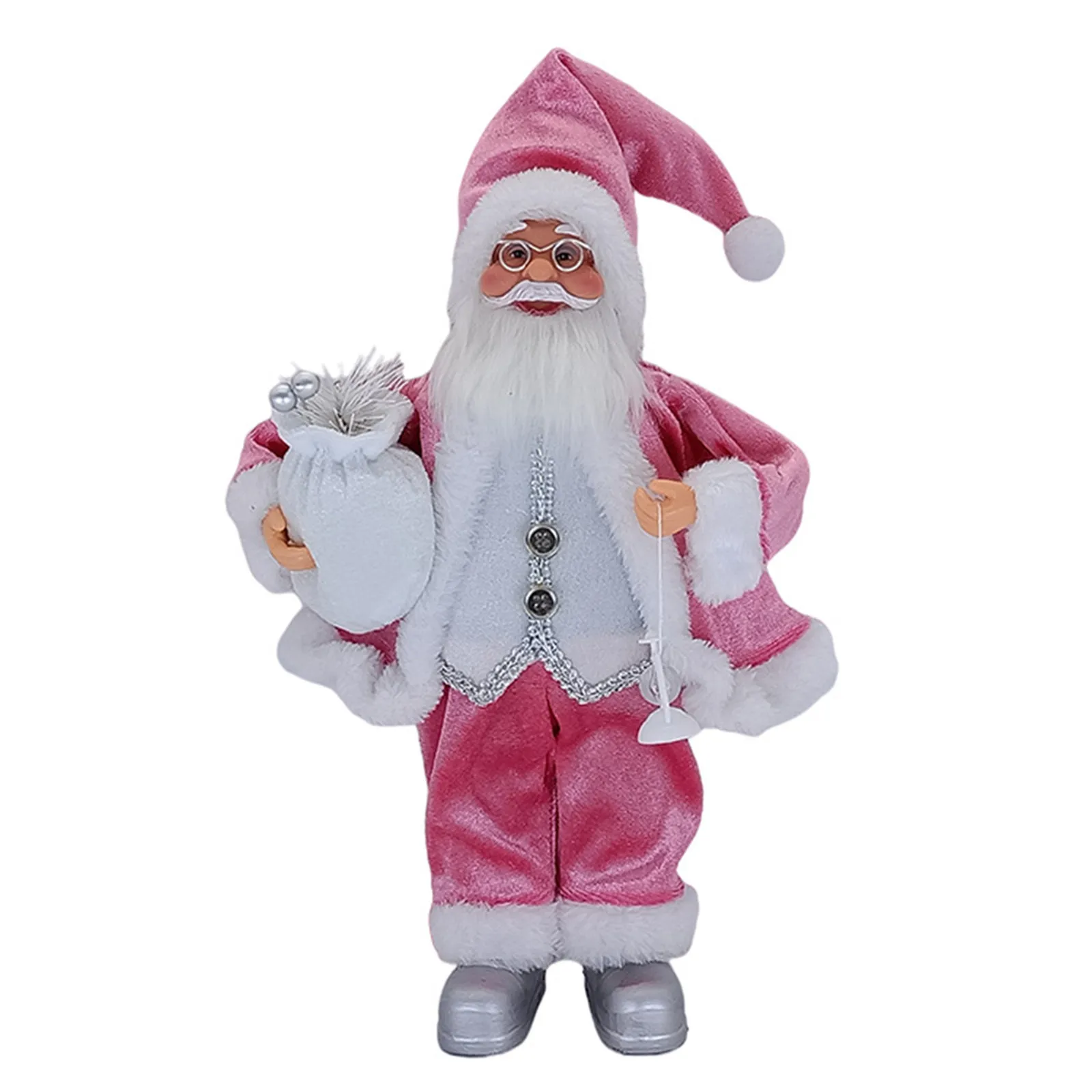 

2024 Santa Claus Decoration Decorative Desktop Santa Claus Figure Portable Lifelike Santa Doll Figurine Perfect Ornament