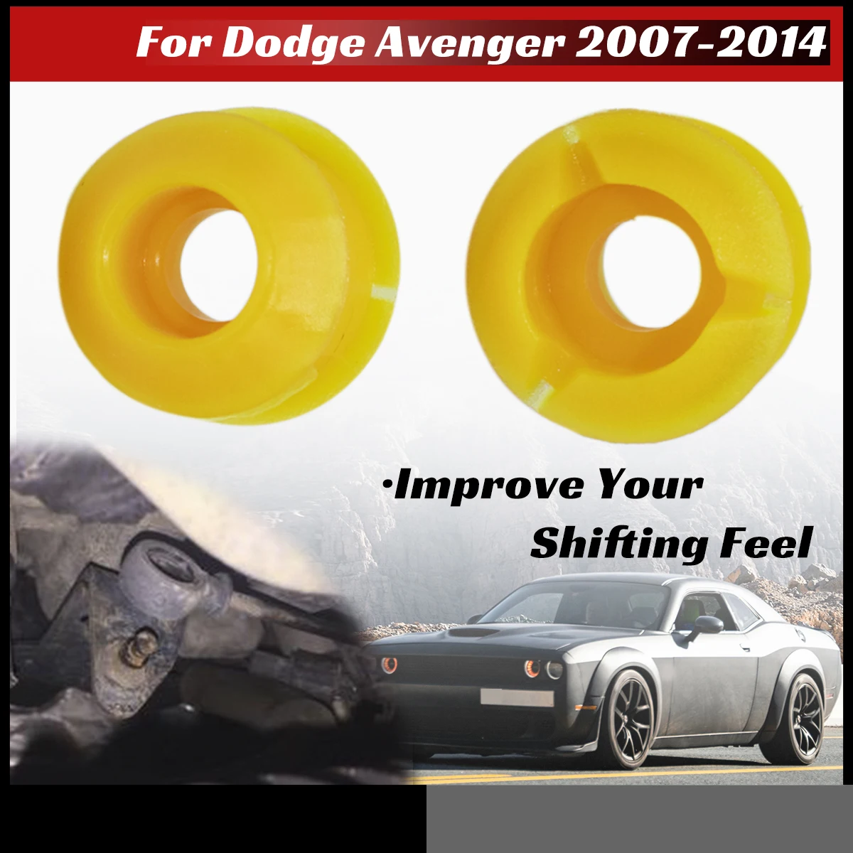 

For Dodge Avenger 2007-2014 Shift Cable Bushing Shifting Fix Gearbox Selector Change Lever Linkage End Pivot Grommet Auto Trans