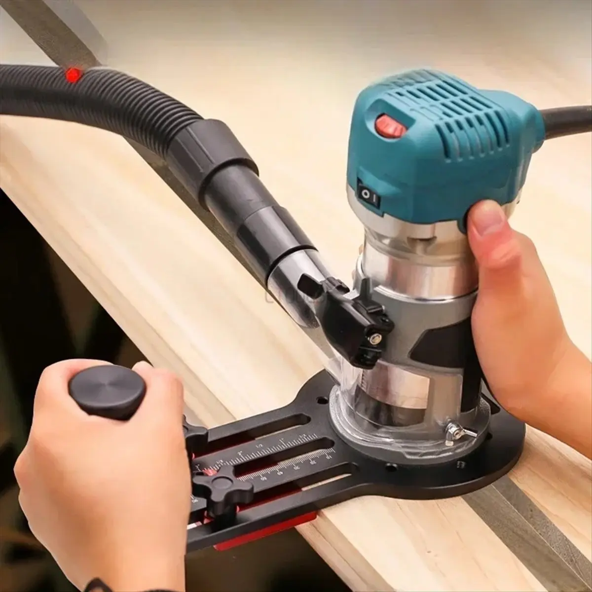 

Router Slotting Locator for 65mm Trimming Machine Panel Cutting Compact Aluminum Scale Included