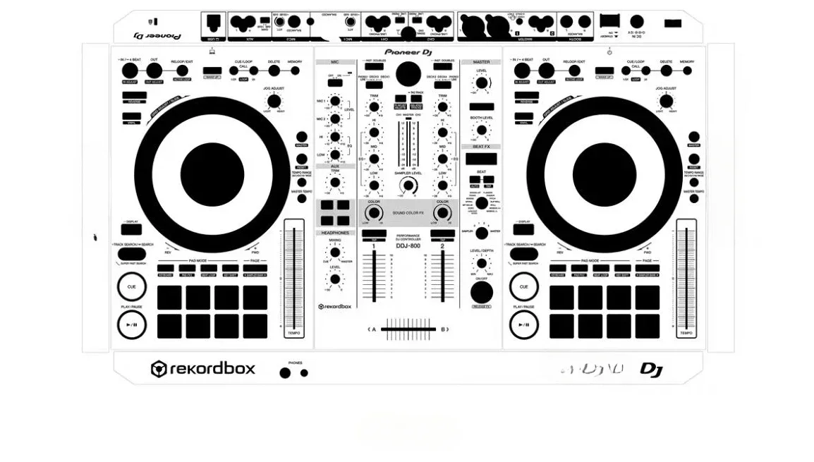 DDJ 800  white skin suitable for Pioneer controllers