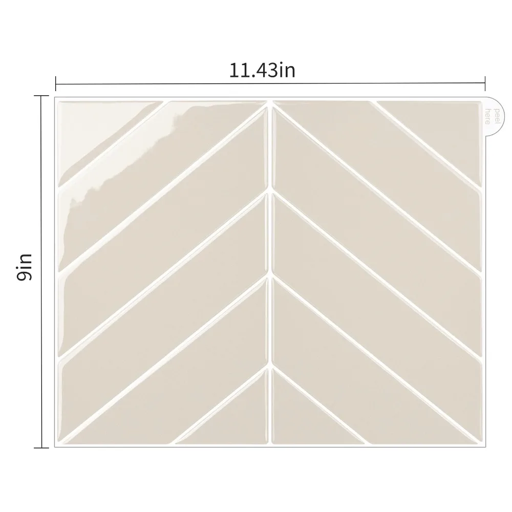 Papel tapiz 3D impermeable para decoración del hogar, azulejo de pared a prueba de aceite para cocina y baño, autoadhesivo duradero
