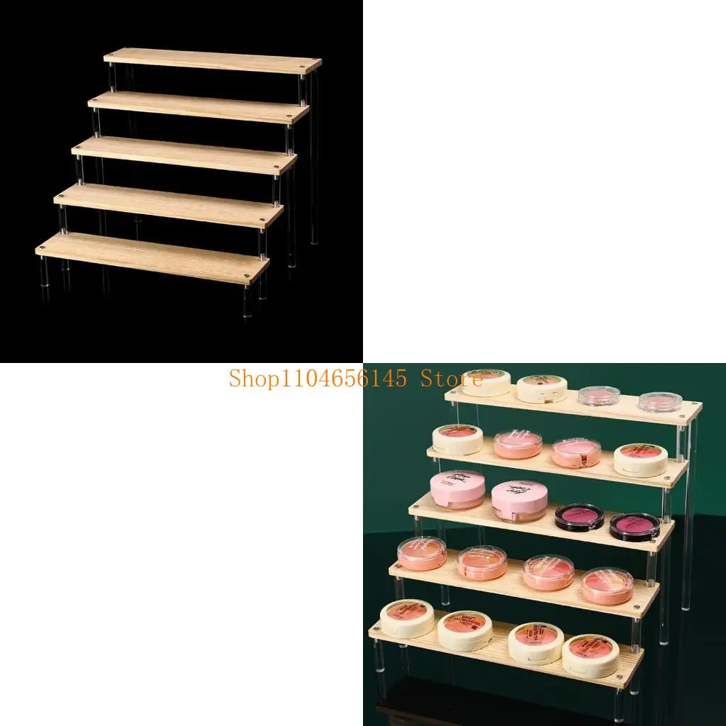 

5asd Acrylic Display Stand Compact 1-5-Tiered Rack for Collections and Cake Toppers Stay Organized and Style Stand Risers
