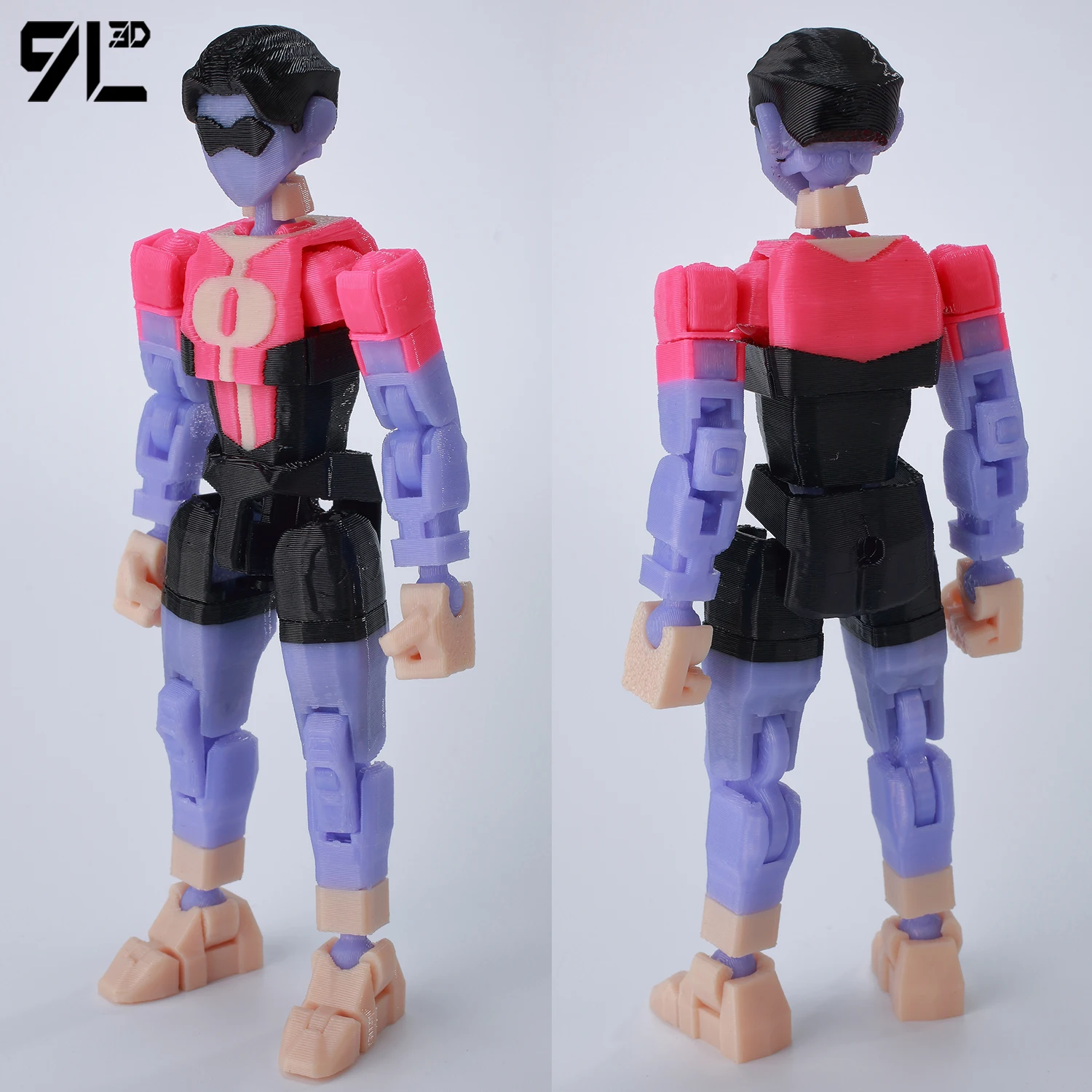 9L3D Dummy13 Invincible Boy Hero Oliver Figure Lucky13 3D Printed