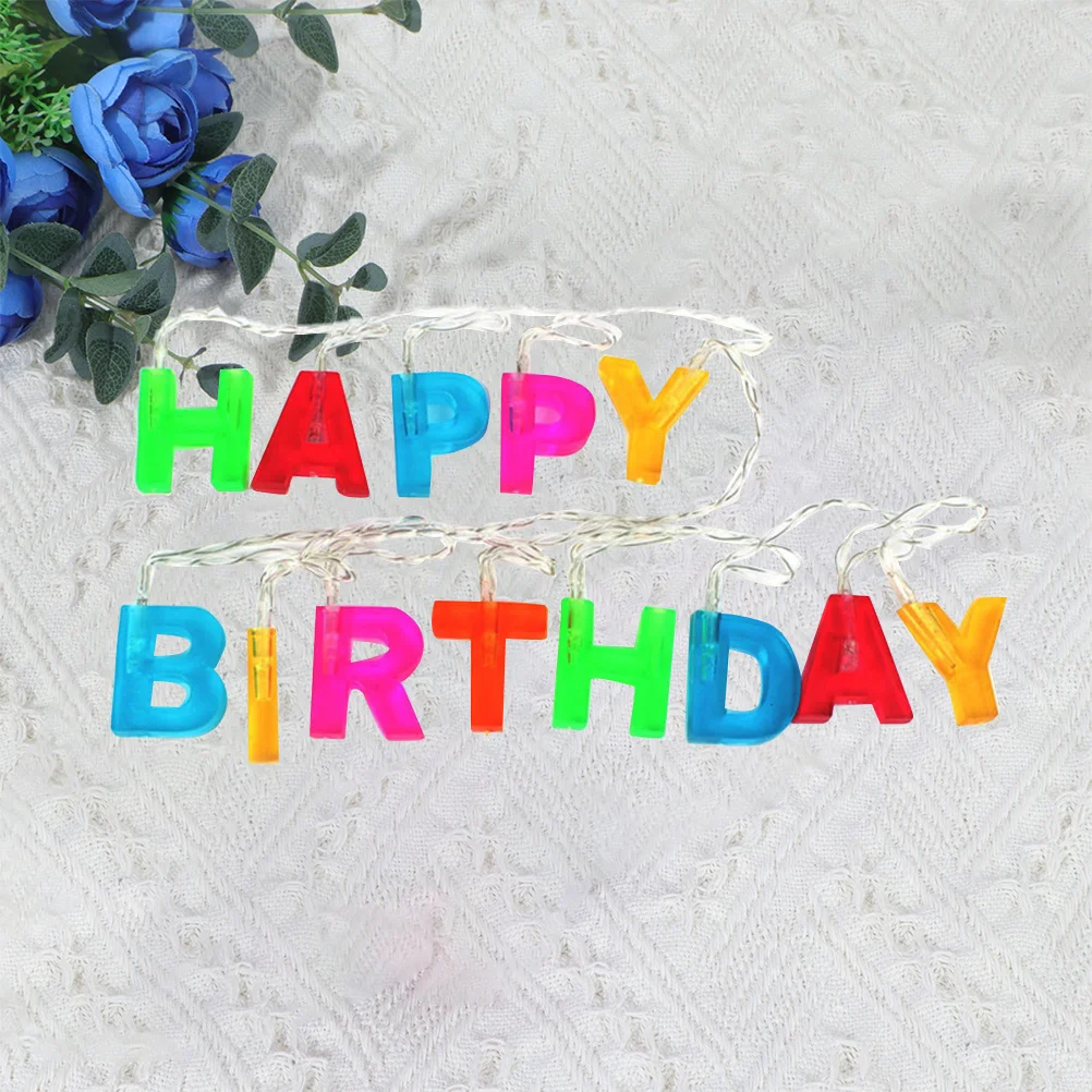 

1Pcs 13m LED Birthday Party Decorative Light Creative English Letters Design Practical Energy Saving Letters Lamp