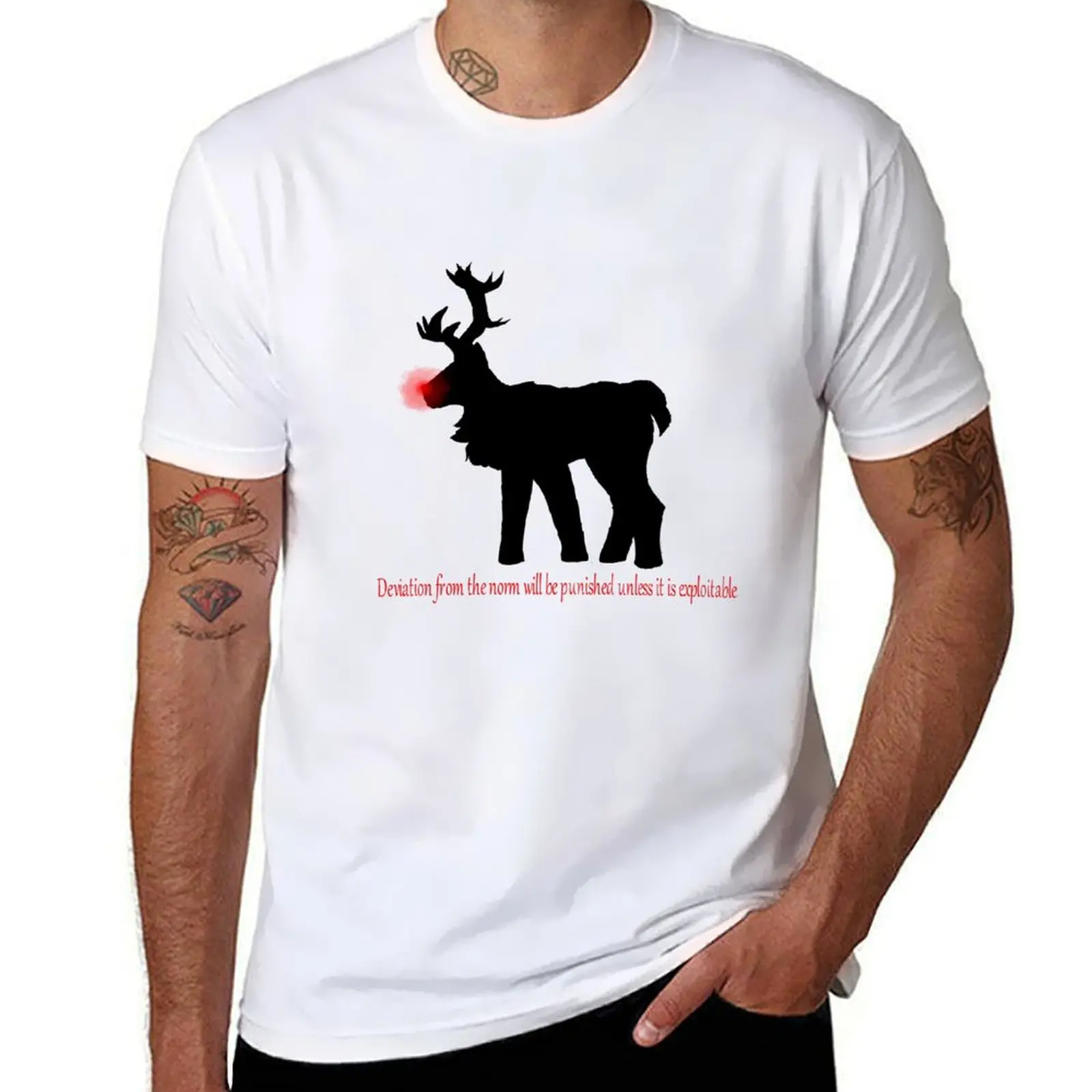 

deviation from the norm T-Shirt black cotton t-shirt plain for man package t shirt custom print