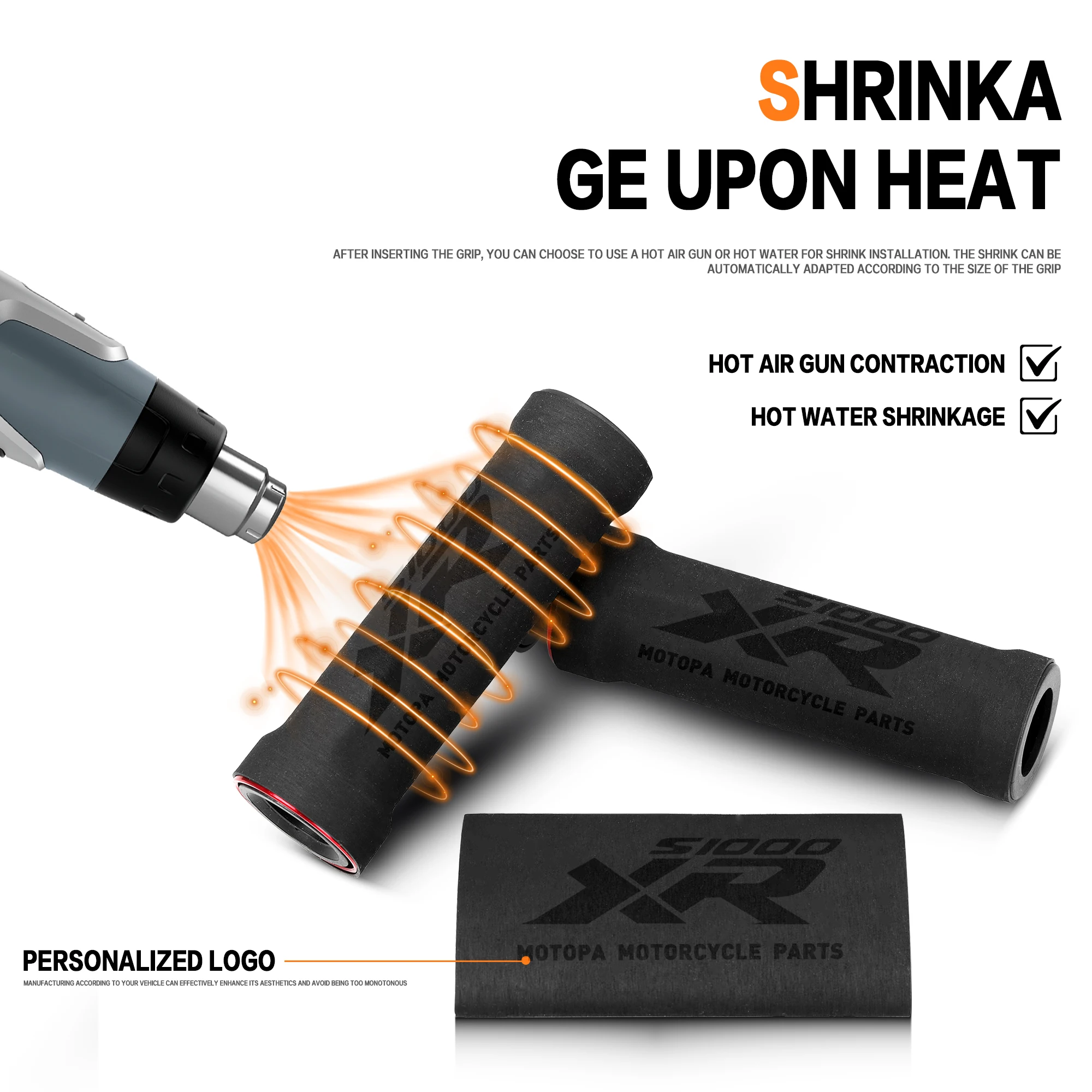 For S1000XR S1000 XR 2020-2022 2023-2026 Motorcycle Universal Handle Grips Cover Heat Shrink Handlebar Grips Brake Cover