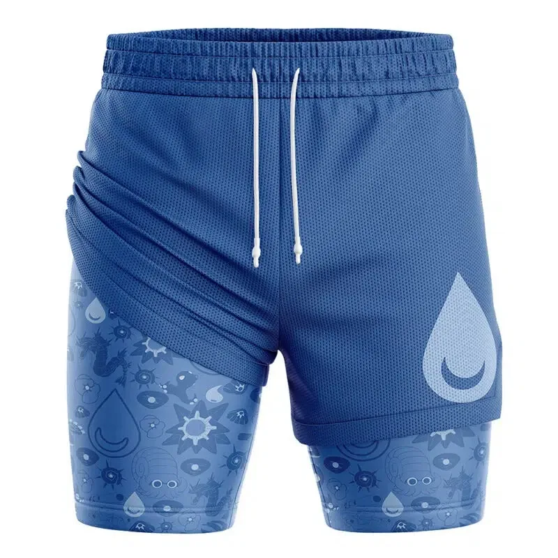 Double-layer Men's Summer Casual Beach Pants 2026 Summer Couple Style Sports Shorts