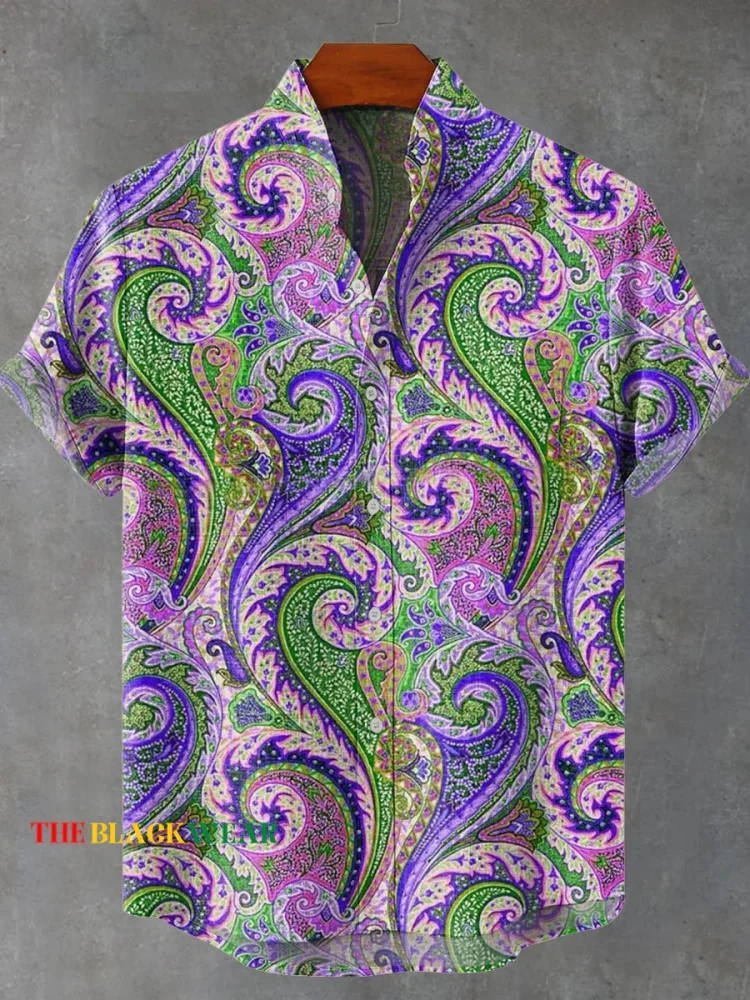 Nouveau lin 3D estampado naturaleza modelo chemise pour hommes été Hip Hop Streetwear chemise hawaïenne expédition rapide Camisa Veran