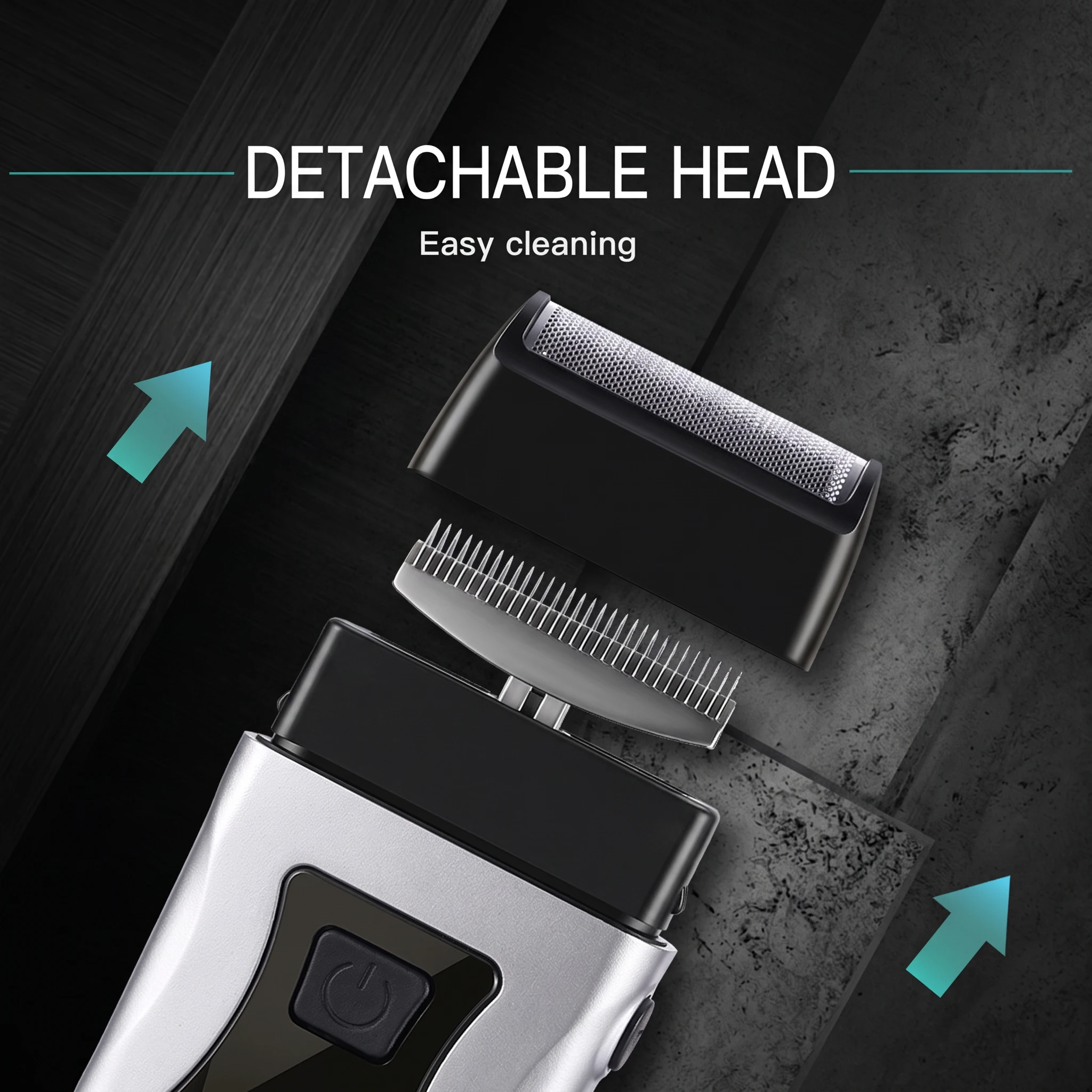 OMUONE Rechargeable Cordless Shaver for Men One Blade Reciprocating Beard Razor Face Care Multifunction Strong Trimmer