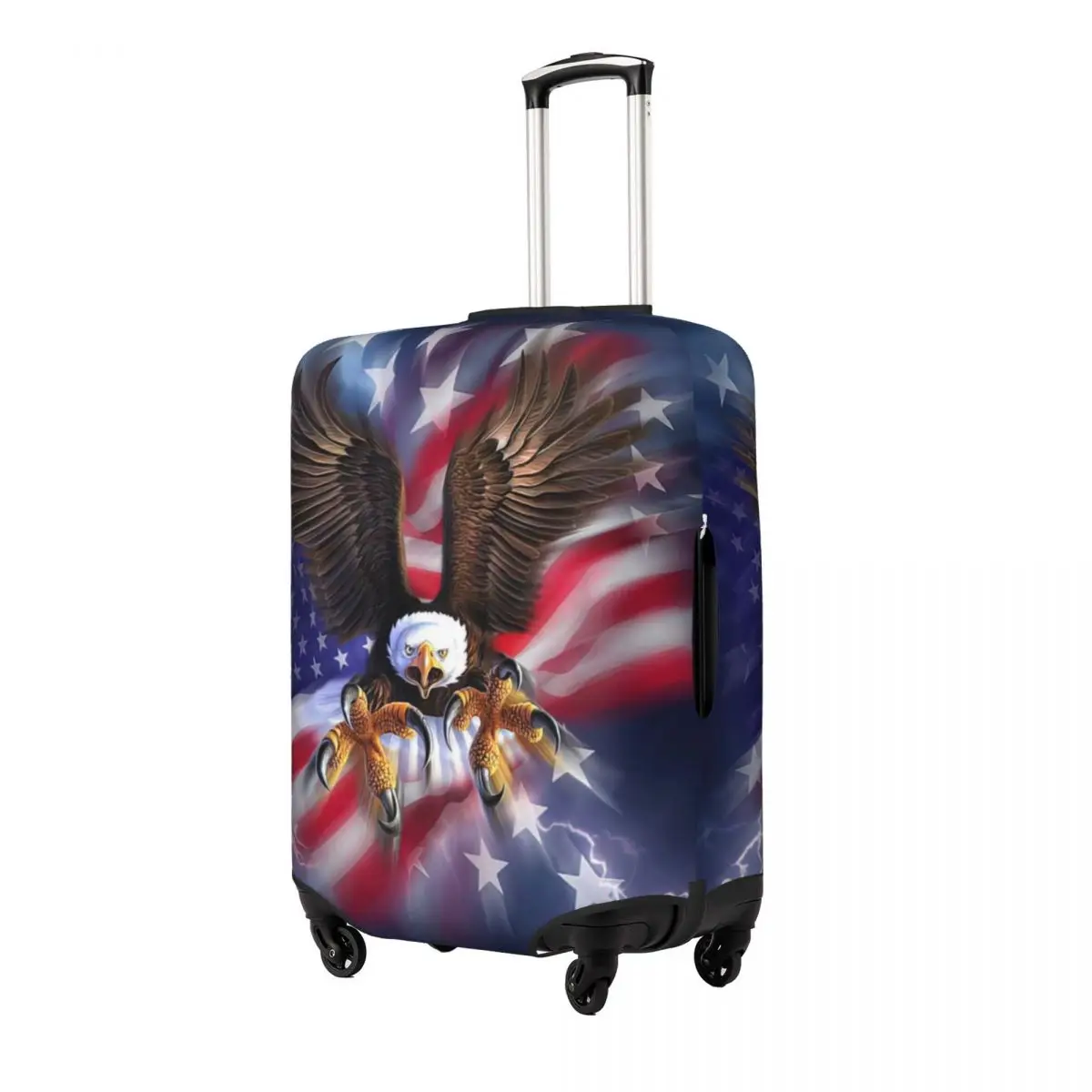 Juste de bagage imprimée Eagle United States, housses de protection anti-poussière, élastique, étanche, 18-32 ", housse de valise, accessoires de voyage