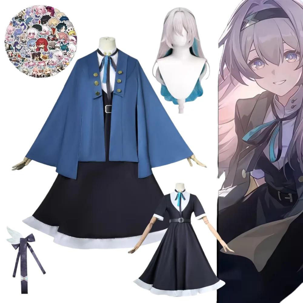 Firefly Cosplay Game Honkai Star Rail Costume Wig Anime Midsummer firefly Appointment Cope Lovable Dress Halloween Party Suit