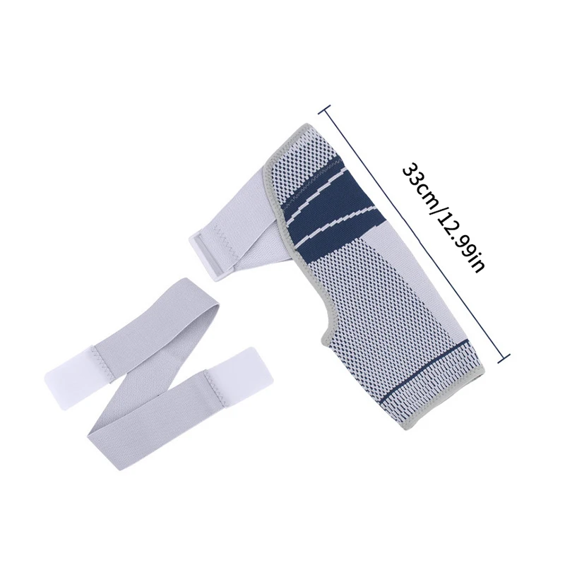 1 قطعة دعم هدفين ل الممزق الكفة الدوارة قابل للتعديل الكتف دعم وسادة حزام BandStrap التفاف ضغط الأكمام الخلفية هدفين الحرس