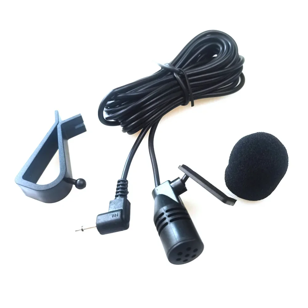 Micrófono de Audio para coche, conector Jack con Clip de 3,5mm, micrófono estéreo Mini micrófono externo con cable para Auto DVD Radio, profesionales de 3m de largo