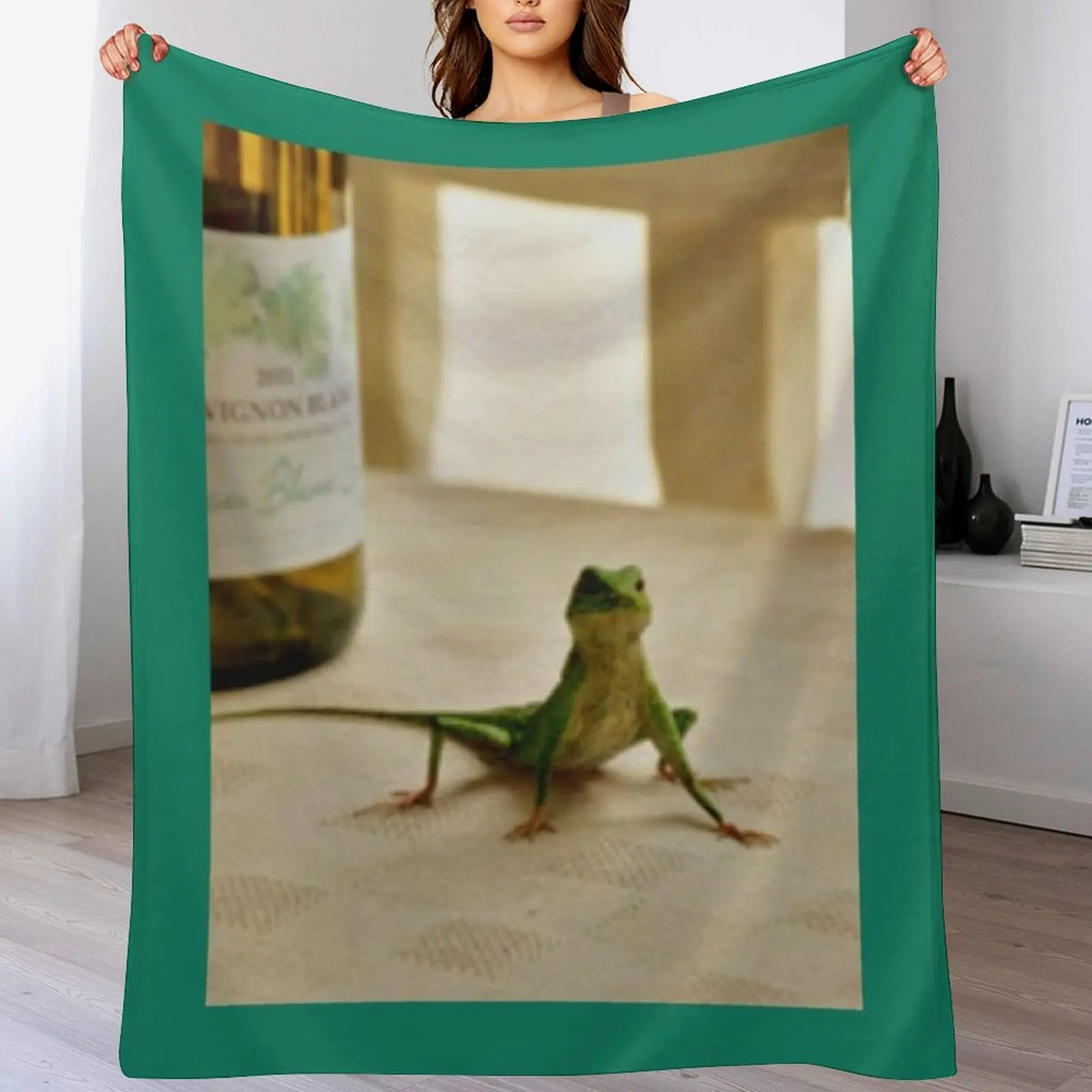 Harry lizzard BBC Death in Paradise Throw Blanket