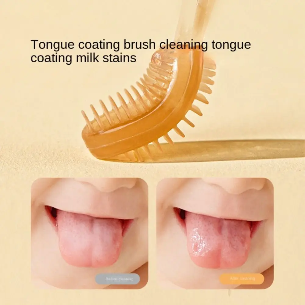 Teeth Cleaning Baby Oral Cavity Care Tongue Coating Cleaning Teether Gum Toy Infant Toothbrushes Silicone Toothbrush