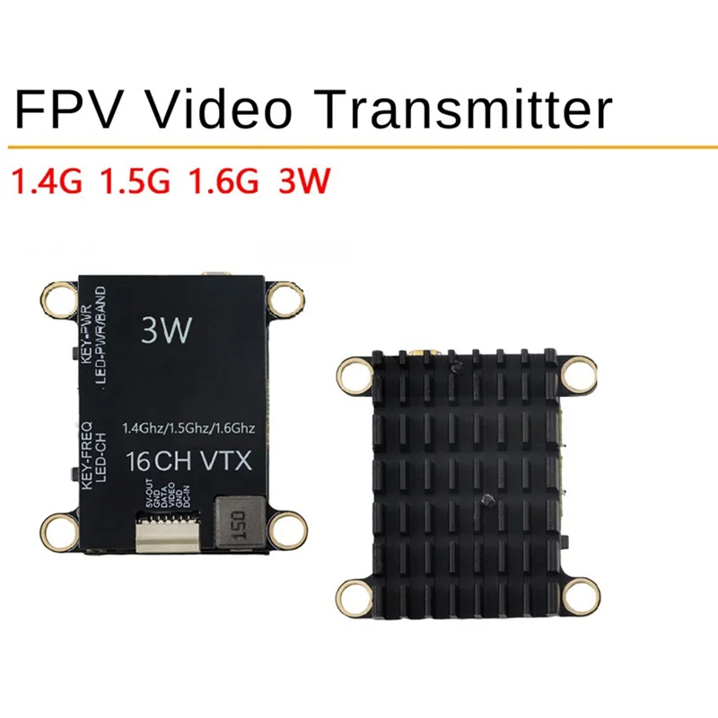 

Превосходное качество-1,4G 1,5G 1,6G 3W FPV VTX 16-канальный FPV аудио-видео передатчик высокой мощности NTSC/PAL Forfpv RC Дрон дальнего действия