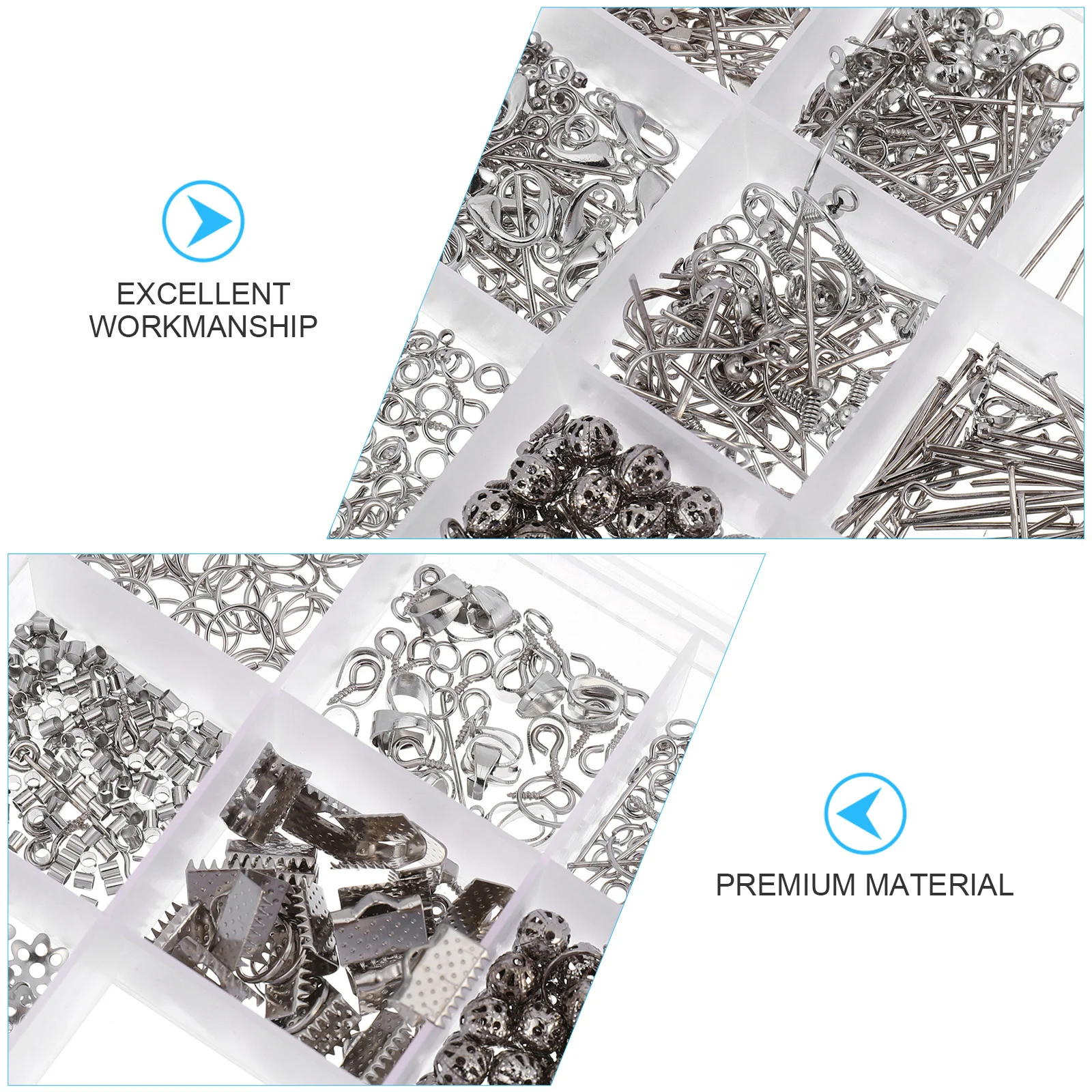 

1047pcs Diy Jewelry Making Kit Handmade Necklace Bracelet Accessories Craft Supplies For Women Pendant Creation Tools