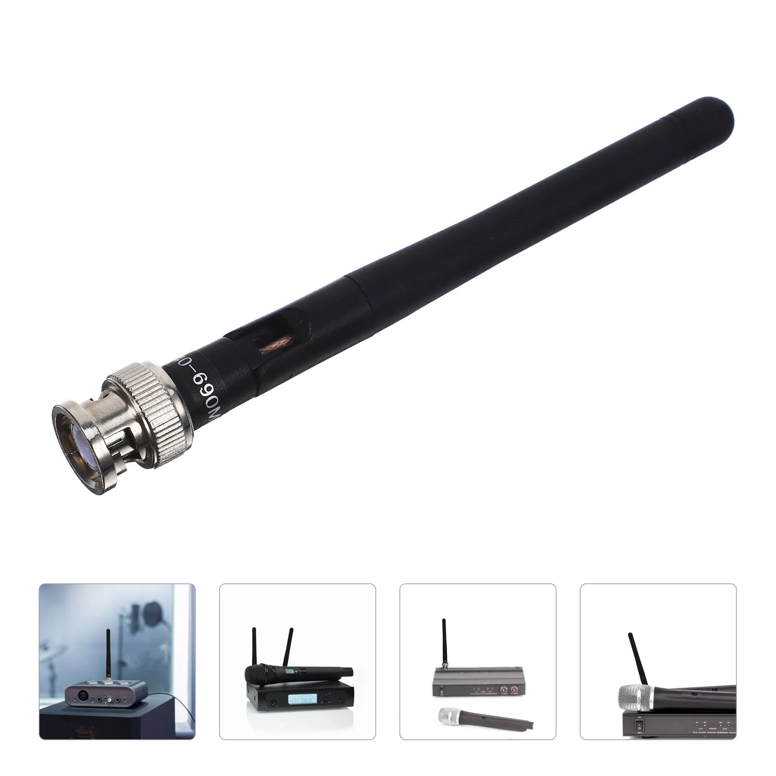 هوائي ميكروفون لاسلكي، بلاستيك متين، ناقل حركة لمسافات طويلة، سهل التركيب، قابل للتعديل لنظام استقبال الميكروفون اللاسلكي