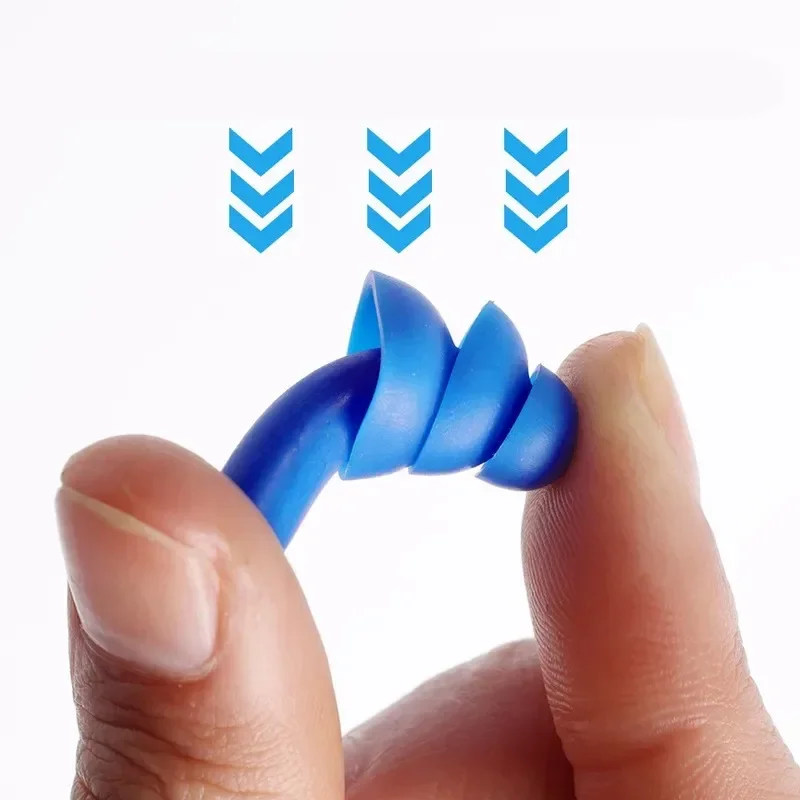 Waterproof Swimming Ear Plugs Soft Silicone Earplugs Reusable Noise Reduction Sleeping Ear Plugs Ear Hearing Protector with Box