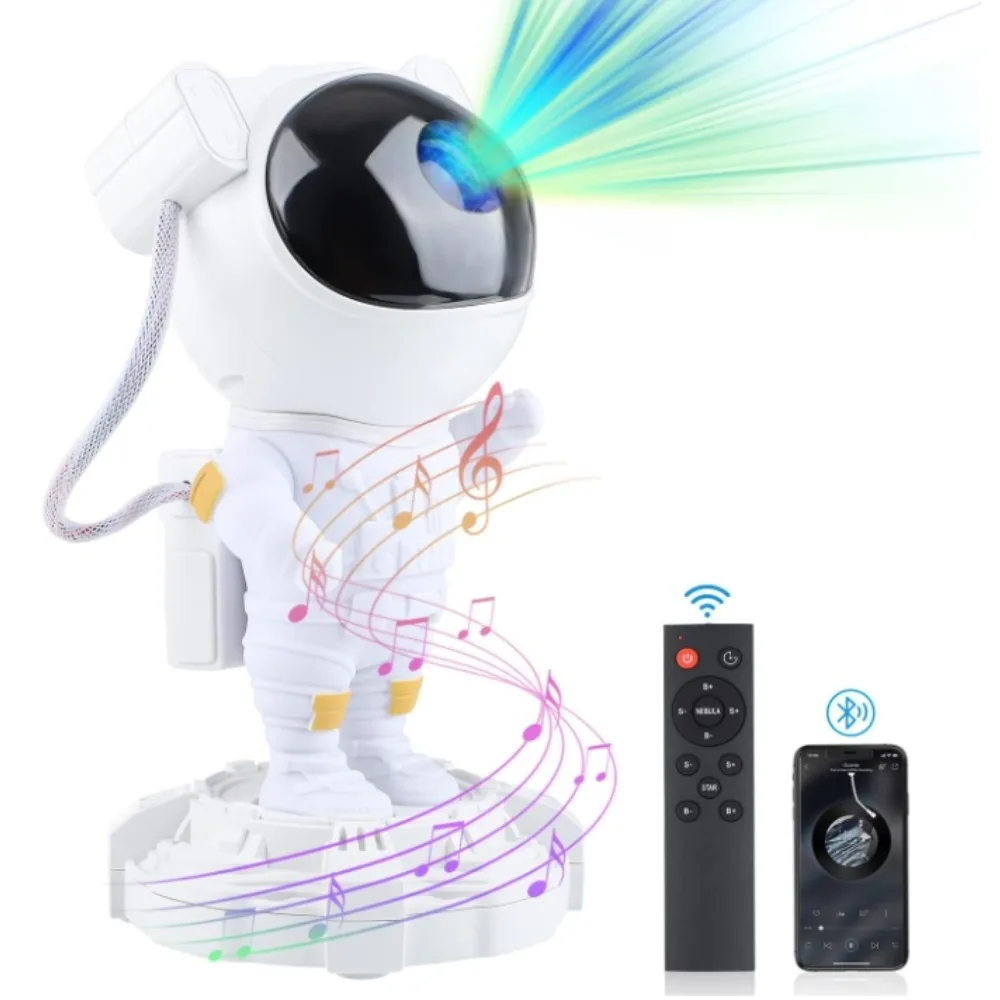 Astronaut Projector Space Star Projector for Bedroom- Night Light with Bluetooth Speaker Timer and Remote, Gifts for Christmas