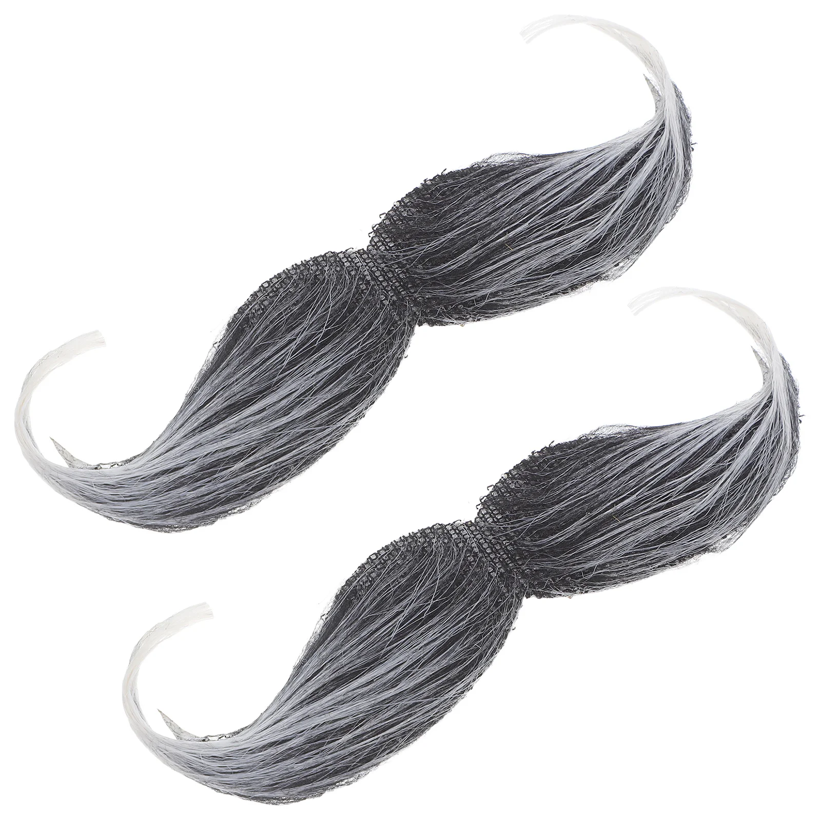 Realistic Mustache for Adult Men Fake Beard Set 2pcs Dress Up Costume Accessory for Halloween Santa Claus Party Cosplay Event