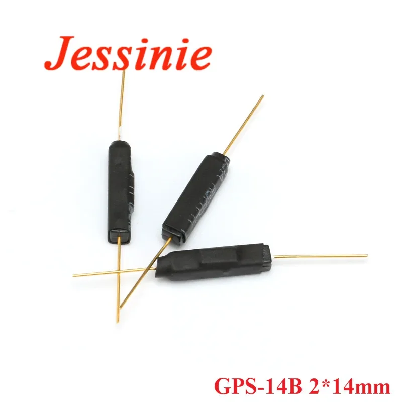 10 pcs Reed Switch Plastic Type GPS-14B 2*14 Anti-Vibration Damage Magnetic Switch NC Normally Closed