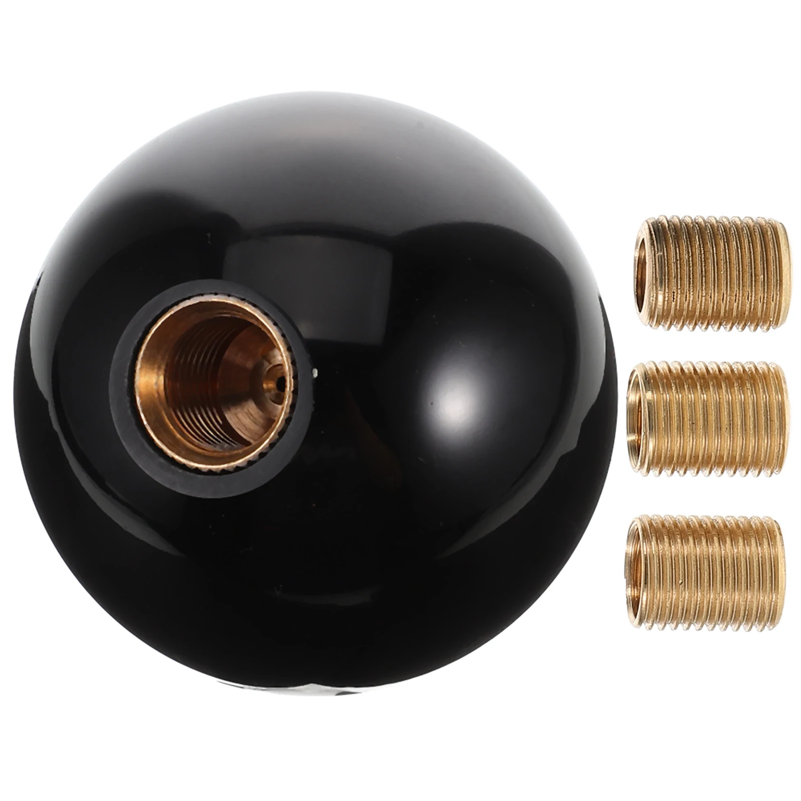 

3pcs Sturdy Metal Universal Shift Knob Ball Type Shifter Handle For Manual Cars Comfortable Ergonomic Design Smooth