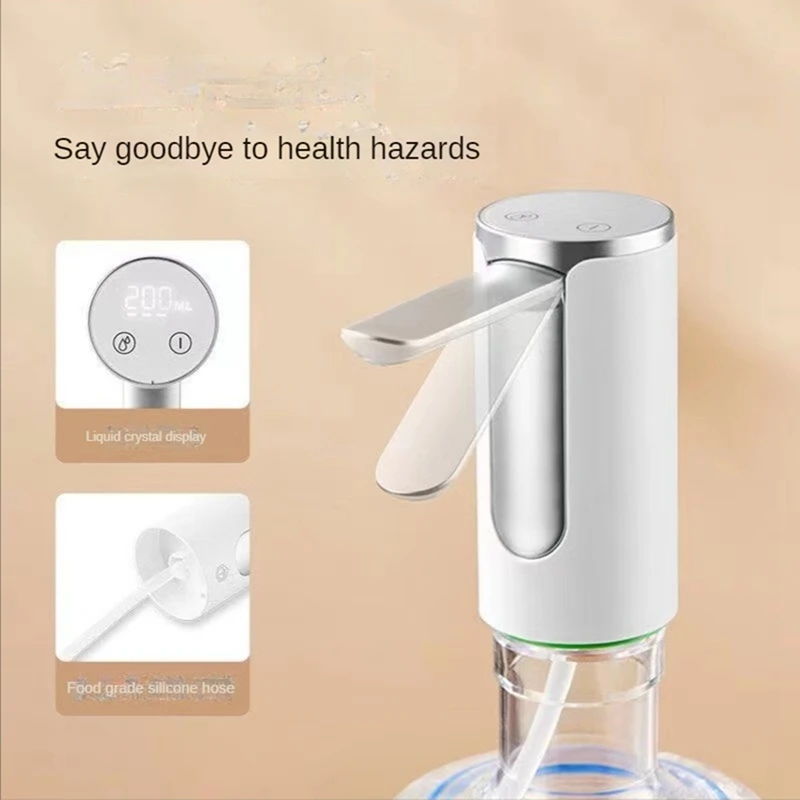 Water Pump 5 Gallon Bottle Water Bottle Pump Automatic Smart Foldable Desktop Rechargeable Drinking Water Dispenser