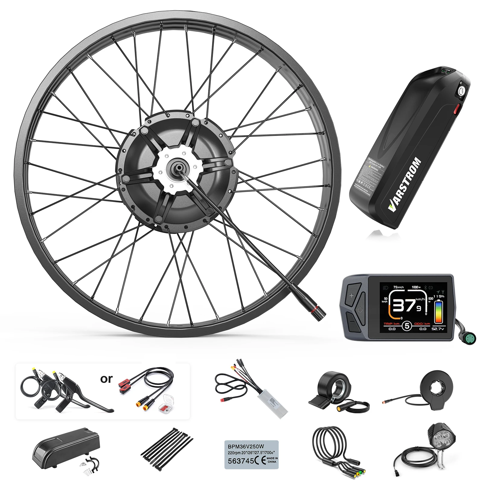 

BAFANG G062 1000W Ebike Kit 48V Rear Hub Motor Wheel Geared Brushless Motor Electric Bicycle Conversion Kit 20 26 inch Fat Bike