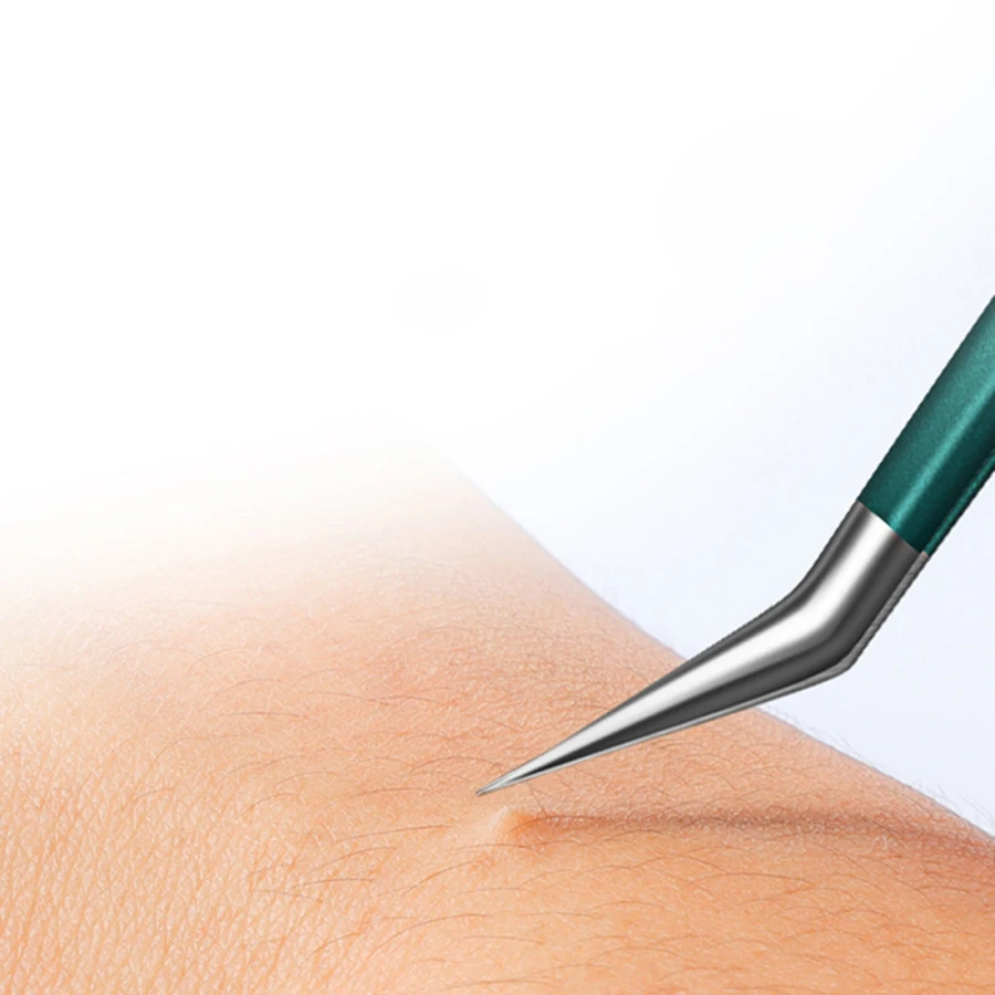 Eyelash Extension Tweezer Lash Eyelash Pointed Volume Pick Up Tweezers Straight and Curved Eyelash Tweezers with Box