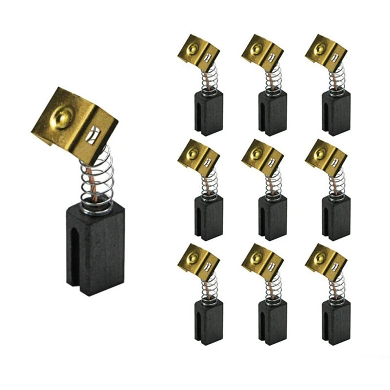 

ABZV-5 Pairs Carbon Brushes 6.4 X7.9X12.5Mm 596071-00 For Black&Decke Angle Grinder Electric Motors CD105 CD110 CD115 KG900