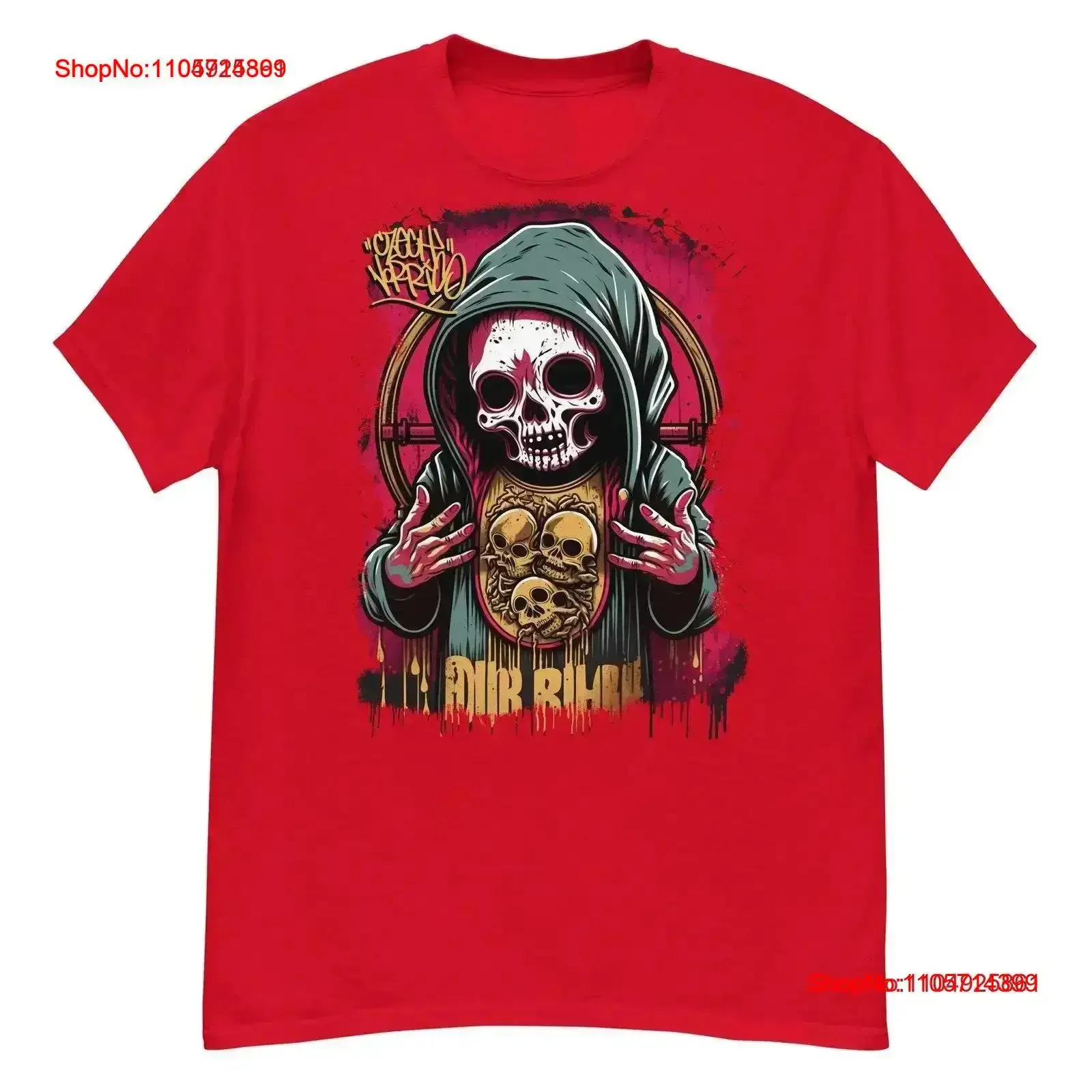 Skull Preacher Men's classic tee by Czech Norris vintage Washed homme Breathable Slightly Stretched fashion streetwear vintage