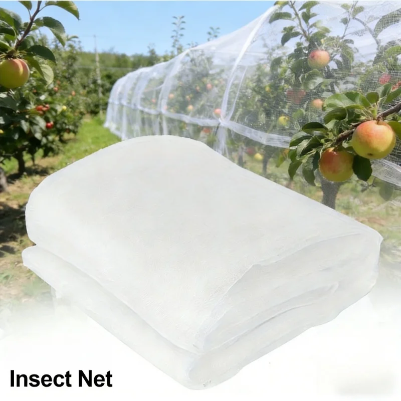 Breathable Anti Aphid Mosquito Crop Protection Net Reusable Plant Barrier Cover for Outdoor Raised Bed Farm Organic Gardening