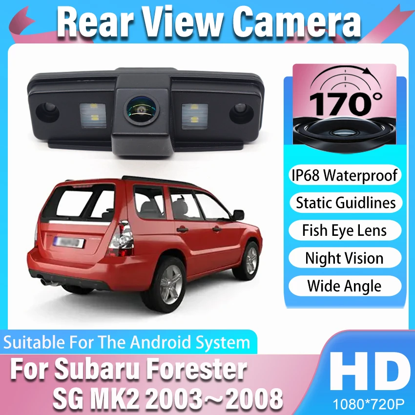 1080X720P Car Camera For Subaru Forester SG MK2 2003~2005 2006 2007 2008 CCD Full HD Night Vision Rear view Camera High Quality
