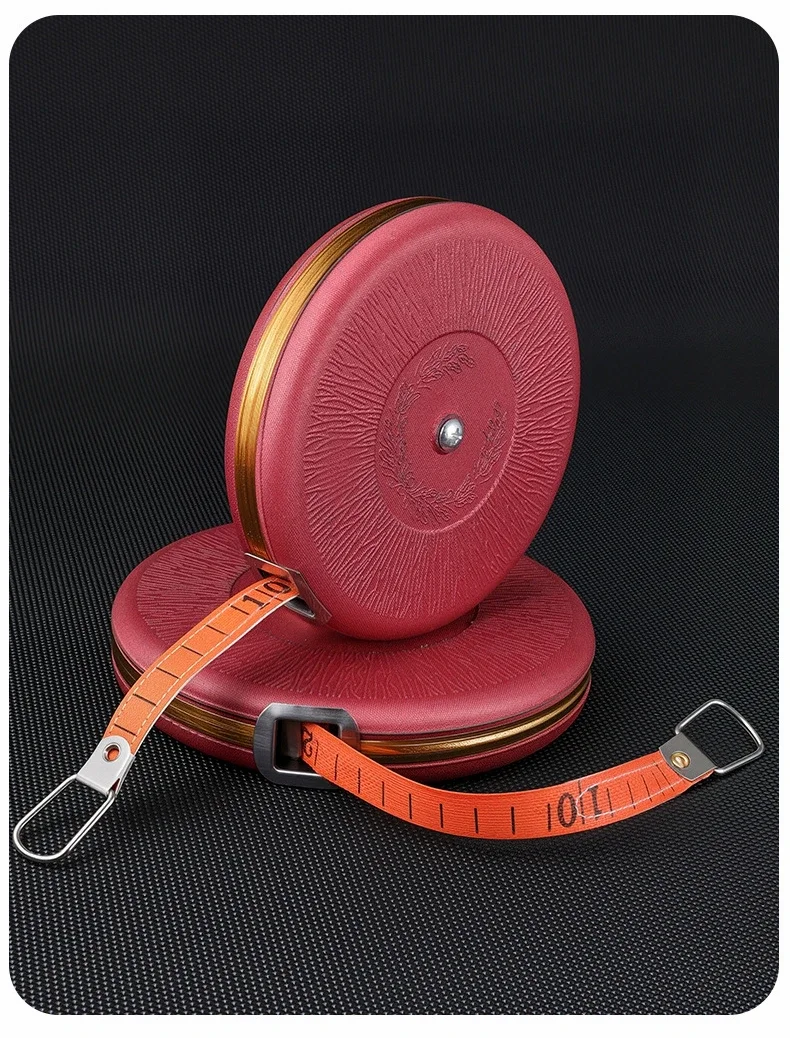 شريط قياس العمل أداة قياس يدوية من الدرجة الهندسية مسطرة 20 متر/30 متر/50 متر شريط قياس طباعة وجه مزدوج للبناء