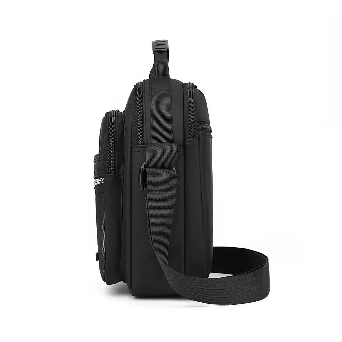 Office leisure nylon shoulder bag men and women are suitable for multiple pockets cell phone money documents storage bag