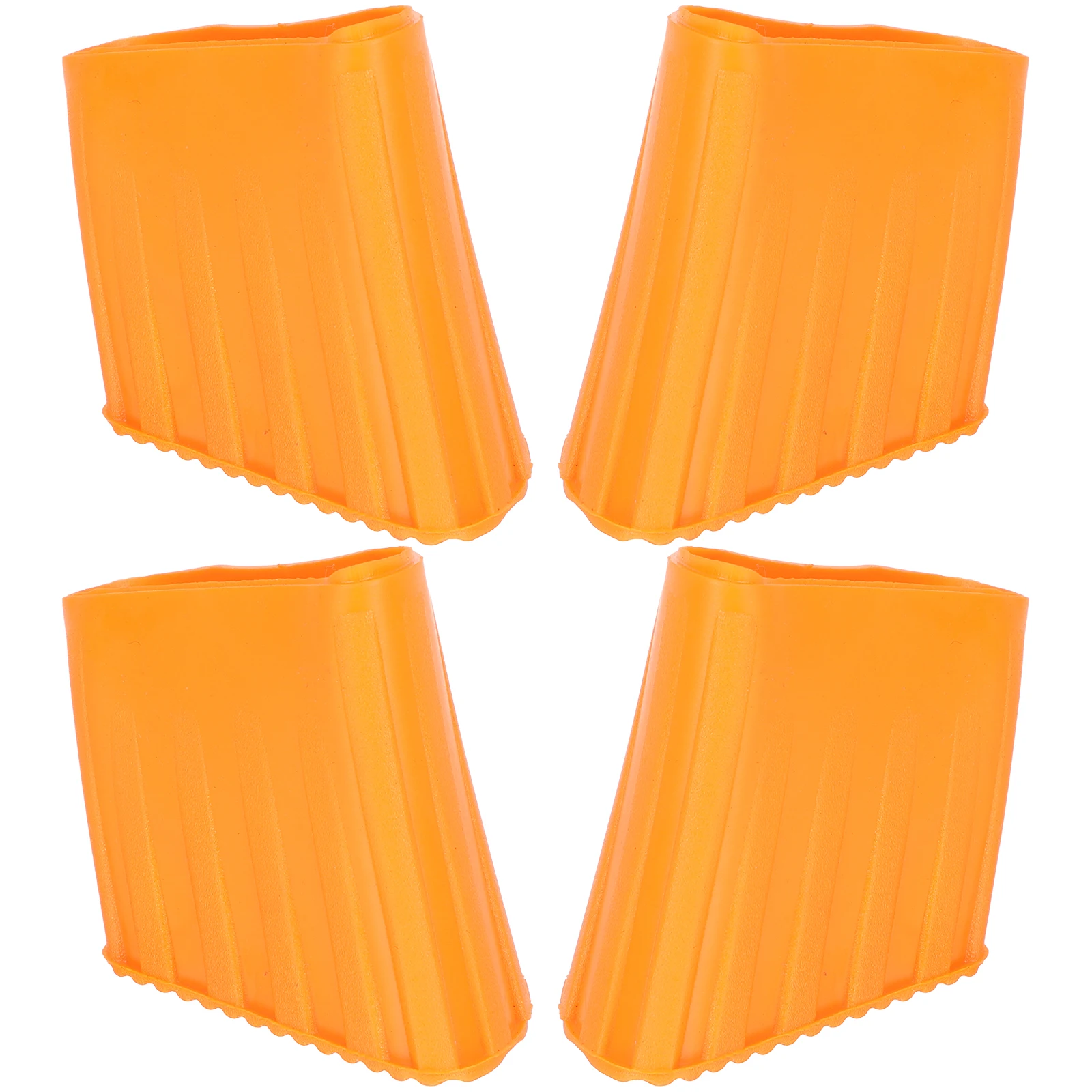 

4pcs Ladder Foot Cover Non Slip Replacement Caps Home Furniture Leg Floor Protectors Plastic Loft Feet Accessories Orange D