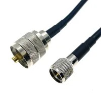 Adaptador macho UHF PL259 a Mini UHF, Cable coaxial, 12 pulgadas ~ 30M