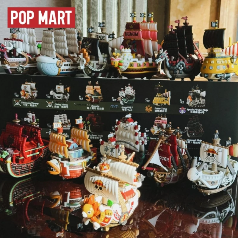 Nuevo superventas, Stock auténtico Popmart One Piec, modelos de la serie Great Route, sorpresa de moda, colección de cajas ciegas, regalos