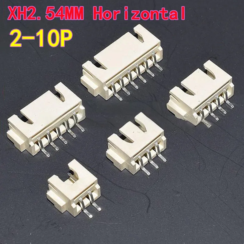 20PCS XH2.54 Horizontal Vertical SMT Sockets 2.54 mm Pitch Vertical/Horizontal Surface Mount Sockets connector 2P/3P/4P/5P/6P/