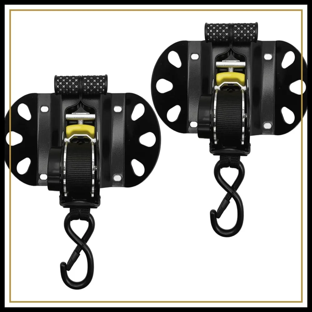 Retractable Ratchet Straps Compatible with Ford F150 2015-2026, 2PCS Self Retracting Tie Down Anchors for F250/F350/F450/F550 Super Duty Truck Bed Accessories