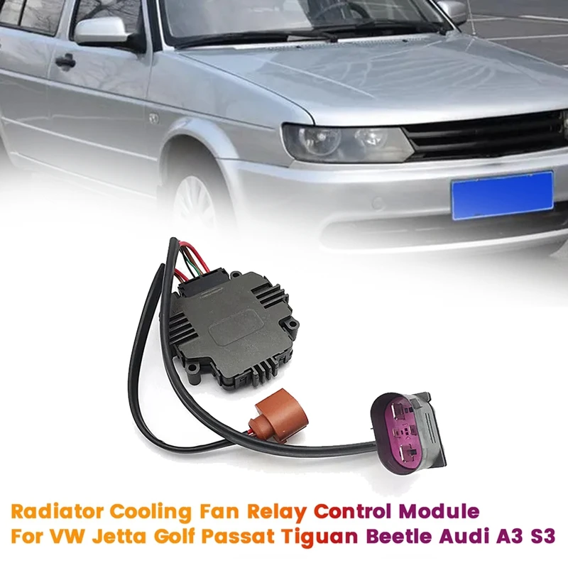 Car Radiator Cooling Fan Relay Control Module 1K0959455FR For VW Jetta Golf Passat Tiguan Beetle  A3 S3 1TD959455