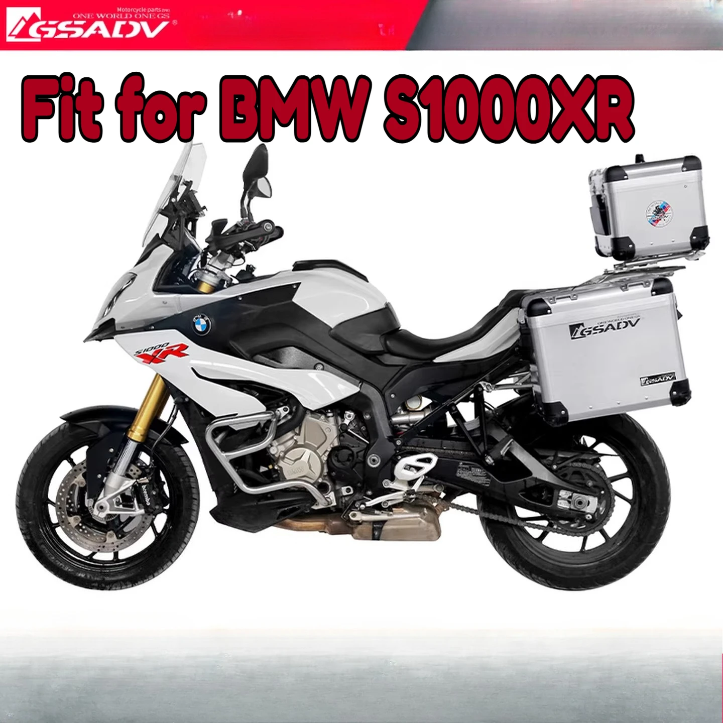 

Комплект алюминиевых боковых кофров и верхний кофр GSADV для BMW S1000XR, из авиационного магниевого сплава 5083, водонепроницаемые жесткие мотоциклетные кофры-багажники